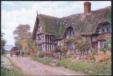 Great Comberton, Worcester, from The Cottages and the Village Life of Rural England published by Dent & Sons Limited, 1912
